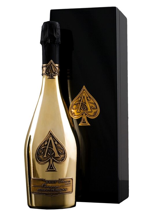 Champagne Armand de Brignac Ace of Spades Gold Brut 75 cl (in 1er Holz-Schatulle) (bester Champagner der Welt gemäss "Fine Champagne Magazine") 