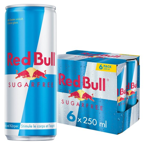 Red Bull Sugarfree Energy Drink, 6-Pack