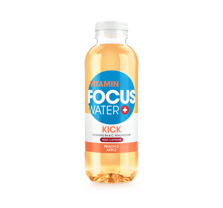 Focuswater Kick Pfirsich & Apfel PET, 6-Pack